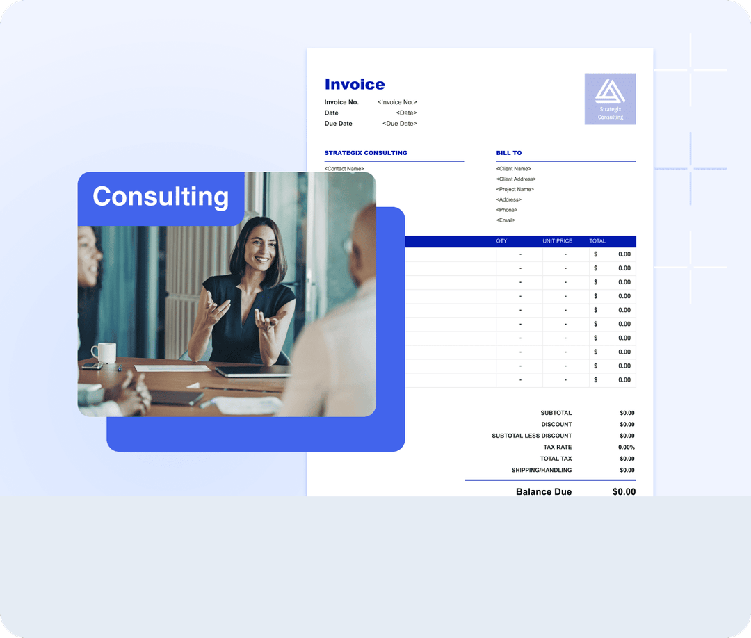 Consulting Invoice Templates